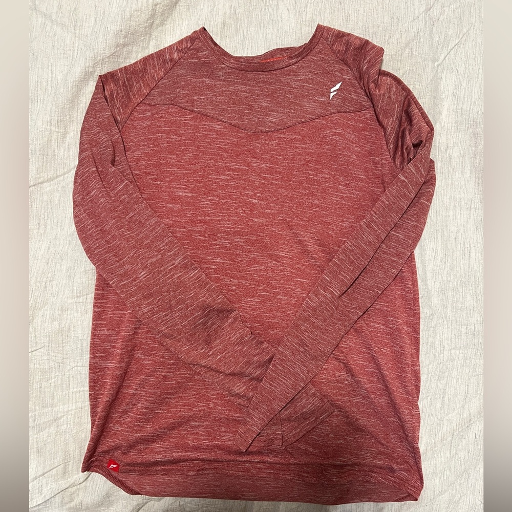 Flag nor fail - men’s long sleeve tek gear - red - medium